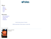 Tablet Screenshot of efolies.com